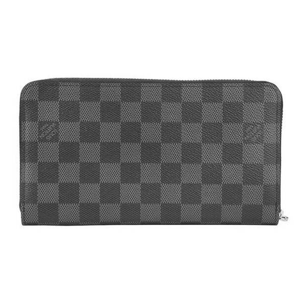 Louis Vuitton Long Wallet Zipper Graphite Black Zippy Organizer NM - Picture 2 of 9